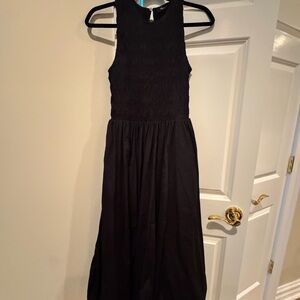 Madewell Black Sleeveless Maxi Dress